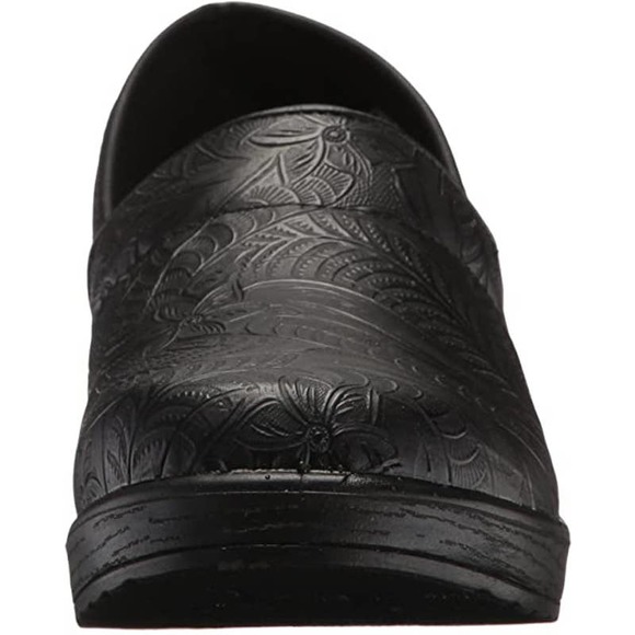 Easy Works Women's LYNDEE Health Care Professional Shoe, Black Emboss, 9 - Picture 3 of 6